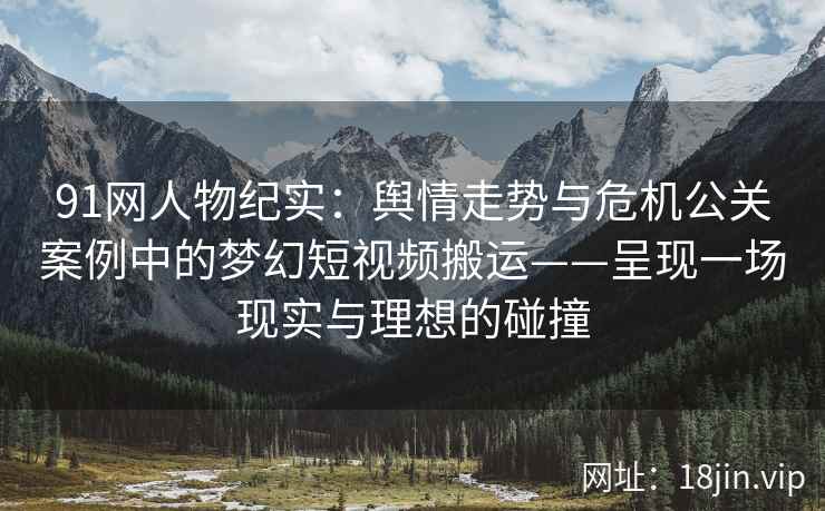 91网人物纪实：舆情走势与危机公关案例中的梦幻短视频搬运——呈现一场现实与理想的碰撞