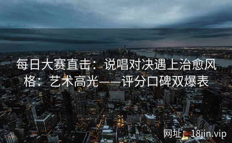 每日大赛直击：说唱对决遇上治愈风格：艺术高光——评分口碑双爆表