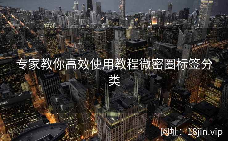 专家教你高效使用教程微密圈标签分类